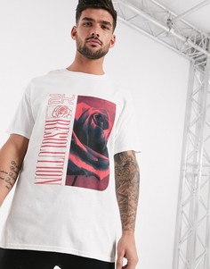 Белая футболка с принтом New Look-Белый