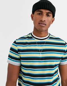 Футболка в полоску из органического хлопка ASOS DESIGN-Мульти