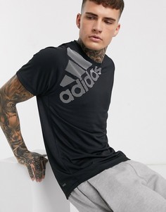 Черная футболка с логотипом adidas Training-Черный