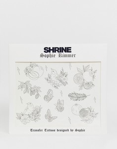 Временные татуировки в виде птиц Shrine x Sophie Rimmer-Черный