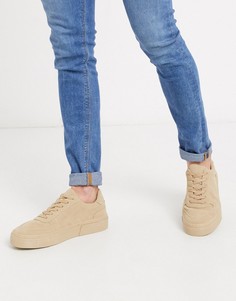 Светло-бежевые кроссовки на массивной подошве ASOS DESIGN-Светло-бежевый