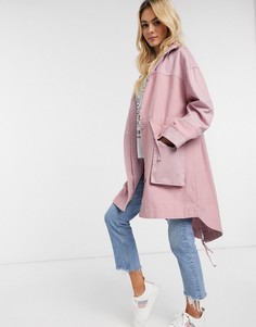 Розовая куртка ASOS DESIGN-Розовый