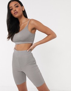 Комбинируемый кроп-топ для дома ASOS DESIGN-Серый