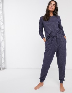 Комбинируемые джоггеры для дома ASOS DESIGN-Темно-синий