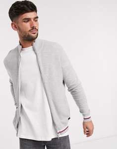 Серый джемпер на молнии Burton Menswear