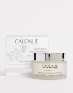 Ночной крем от пигментных пятен с гликолевой кислотой "Vinoperfect Dark Spot Correcting Glycolic Night Cream" Caudalie - 50 мл-Бесцветный