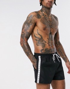 Черные шорты для плавания из переработанных материалов Calvin Klein Сore-Черный