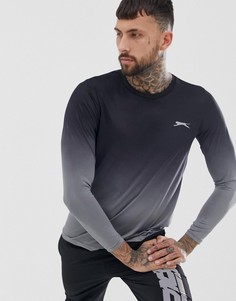 Черная футболка Slazenger Vic sports-Черный