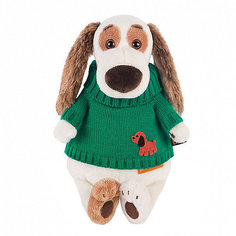 Одежда для мягкой игрушки Budi Basa Зеленый вязаный свитер с собачкой, 30 см