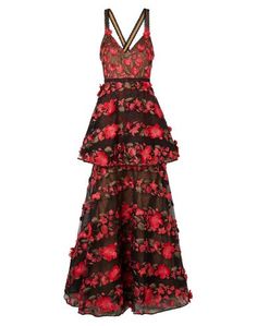 Длинное платье Marchesa Notte