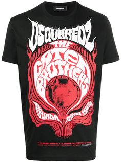Dsquared2 футболка с принтом Retro Caten Brothers