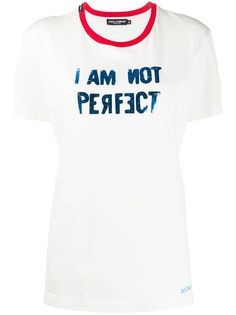 Dolce & Gabbana футболка I Am Not Perfect