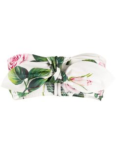 Dolce & Gabbana топ-бандо с принтом Tropical Rose