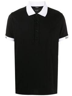 Balmain рубашка-поло с логотипом