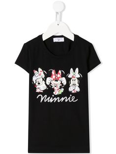 Monnalisa футболка с принтом Minnie Mouse