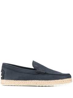 Tods лоферы с плетеной подошвой Tod`S
