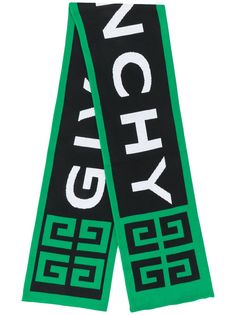 Givenchy шарф с логотипом вязки интарсия