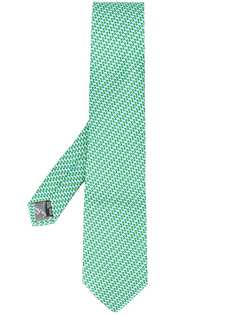 Salvatore Ferragamo твиловый галстук с принтом