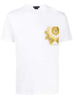 Versace футболка с карманом и принтом Medusa