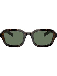 Prada Eyewear затемненные солнцезащитные очки черепаховой расцветки