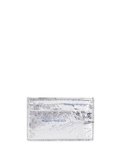 Alexander McQueen картхолдер с эффектом металлик и логотипом