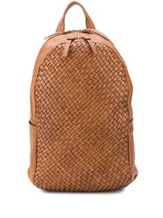Officine Creative woven leather backpack