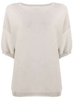 Fabiana Filippi трикотажный топ с короткими рукавами