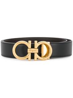 Salvatore Ferragamo ремень с двойной бляшкой Gancio