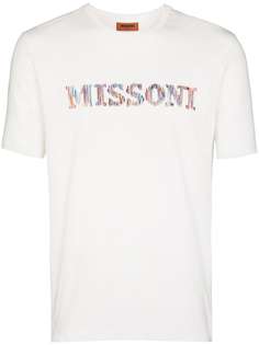 Missoni футболка с вышитым логотипом