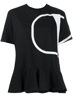Valentino футболка оверсайз с логотипом VLogo