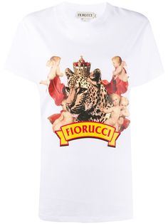 Fiorucci футболка свободного кроя с принтом