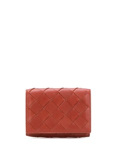 Bottega Veneta кошелек в три сложения с плетением Intrecciato