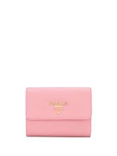 Prada кошелек с металлическим логотипом