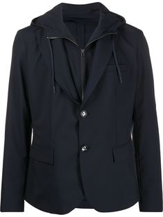 Emporio Armani многослойный пиджак с капюшоном