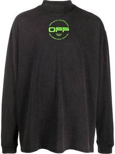 Off-White толстовка с вышитым логотипом