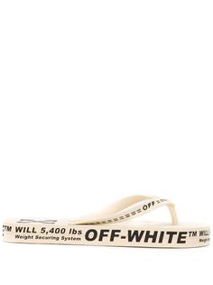 Off-White шлепанцы с логотипом