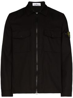 Stone Island куртка-рубашка на молнии