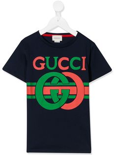 Gucci Kids футболка с логотипом