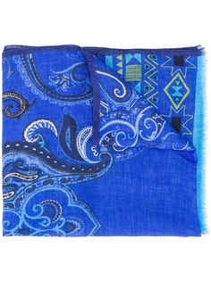Etro шарф с принтом пейсли