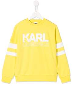 Karl Lagerfeld Kids толстовка с круглым вырезом и принтом