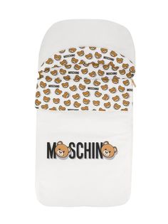 Moschino Kids конверт для новорожденного с принтом