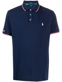 Polo Ralph Lauren рубашка-поло с отделкой в полоску