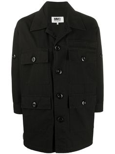Mm6 Maison Margiela куртка-рубашка с карманами