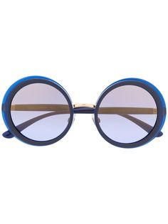 Dolce & Gabbana Eyewear солнцезащитные очки в круглой оправе