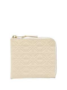 Comme Des Garçons Wallet кошелек с круговой молнией и тиснением
