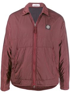 Stone Island куртка с нашивкой-логотипом