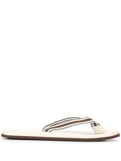 Brunello Cucinelli thong strap slides