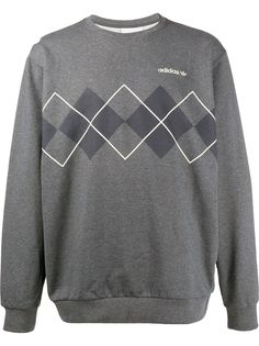 adidas толстовка с узором аргайл
