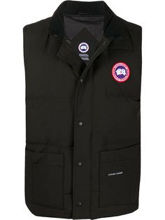Canada Goose жилет с нашивкой-логотипом