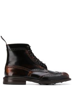 Trickers ботинки Stow с перфорацией